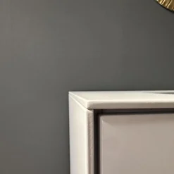 Wöstmann Vitrinen & Highboards|Highboard WM2380 Lack Samtgrau Wildeiche Massiv Soft Gebürstet Mit Glasausschnitt