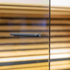 Schöner Wohnen-Kollektion Vitrinen & Highboards|Highboard Yonna 7102 Kerneiche Natur Gebürstet Inklusive Beleuchtung