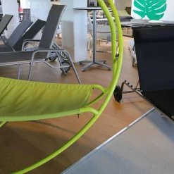 Fermob Gartenliegen|Hängematte Grün Bezug Outdoor Batyline Farbe Eisenkraut Rundgestell Stahl Lackiert