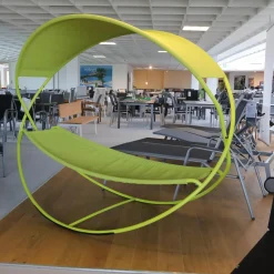 Fermob Gartenliegen|Hängematte Grün Bezug Outdoor Batyline Farbe Eisenkraut Rundgestell Stahl Lackiert