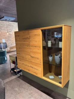 Team 7 Regale|Hängeschrank Eiche Natur Front Venedig Eiche Natur Und Rauchglas Mit Beleuchtung