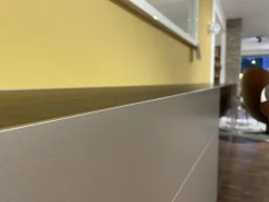 Interlübke Kommoden & Sideboards|Hängesideboard Cubus Light Lack M10 Bronze Metallic Grau Inklusive Vitrinenbeleuchtung