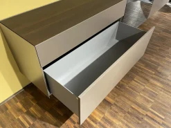 Interlübke Kommoden & Sideboards|Hängesideboard Cubus Light Lack M10 Bronze Metallic Grau Inklusive Vitrinenbeleuchtung