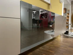 Interlübke Kommoden & Sideboards|Hängesideboard Cubus Light Lack M10 Bronze Metallic Grau Inklusive Vitrinenbeleuchtung