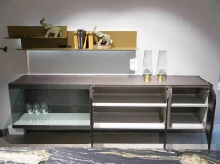Interlübke Kommoden & Sideboards|Hänge-Sideboard Just Cube Light Eukalyptus Pommele Geräuchert
