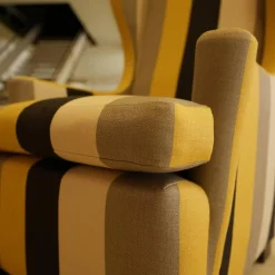 Thörmer Fernsehsessel|Hochlehner Grandpa Stoff Gelb Weiß Schwarz Grau