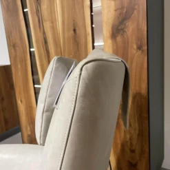 Bielefelder Werkstätten Relaxsessel|Hochlehnsessel Coco Bezug BW 0300-704 Leder Gascogne Grey Inklusive Hocker