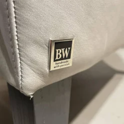 Bielefelder Werkstätten Relaxsessel|Hochlehnsessel Coco Bezug BW 0300-704 Leder Gascogne Grey Inklusive Hocker