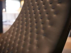 De Sede Loungesessel|Hochlehn-Sessel DS-51 A Leder Touch Espresso Braun Ton in Ton Gestell 4-Fuß Chrom