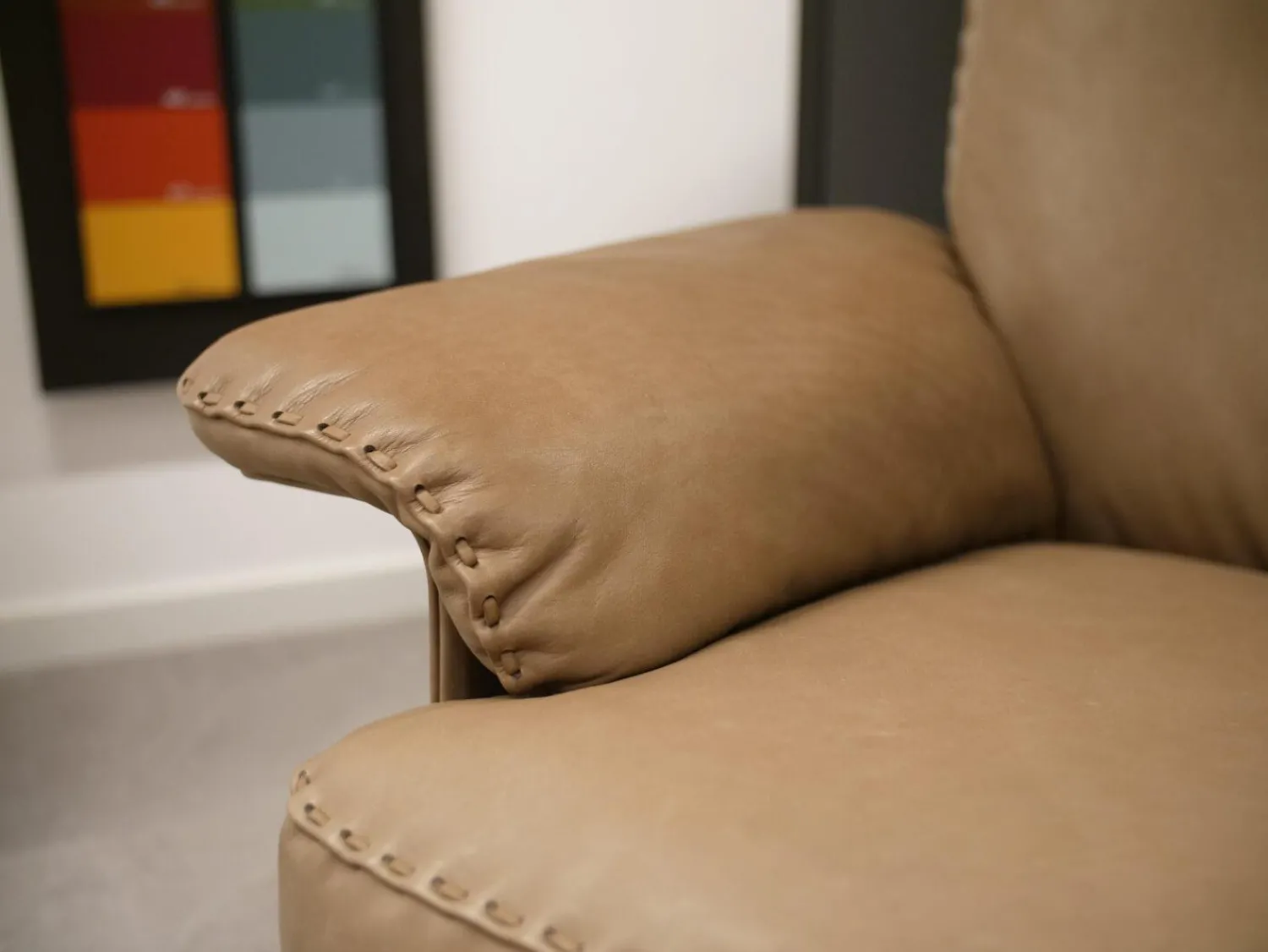 De Sede Relaxsessel|Hochlehnsessel DS-0031-111 Mit Hocker Leder Naturale 53 Noce 4-Sternfuß Schwarz Beschichtet