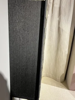 Christine Kröncke Vitrinen & Highboards|Hochschrank Shape 30 Collector Front Dark Beauty Quadrat Messing Brüniert Korpus Eiche Anthrazit Matt Lackiert Mit Beleuchtung