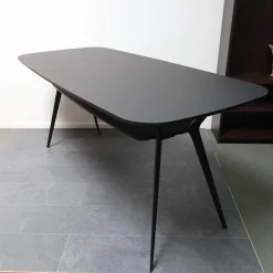 Alias Esstische|Hochtisch Biplane Platte MDF Und Gestell Aluminium Schwarz Lackiert