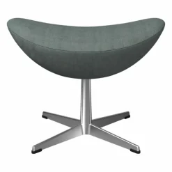 Fritz Hansen Hocker & Sitzsäcke|Hocker 3127 Stoff Re-Wool 0868 Aqua Natural Blau Gestell Sternfuß