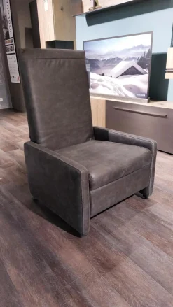 himolla Hocker & Sitzsäcke|Hocker 7112 Type 31 L Verwandelbar Stoff K Nevada Anthrazit Mit Kontrastnaht Mit Rollen