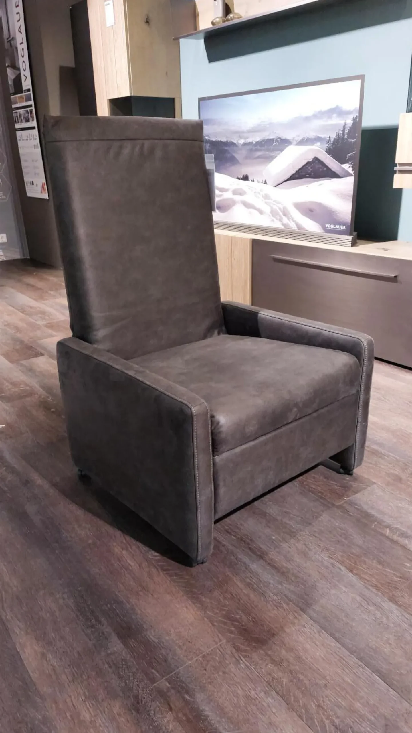 himolla Hocker & Sitzsäcke|Hocker 7112 Type 31 L Verwandelbar Stoff K Nevada Anthrazit Mit Kontrastnaht Mit Rollen