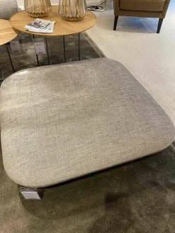 Bielefelder Werkstätten Hocker & Sitzsäcke|Hocker Adam Stoff Enza 222 Farbe 16676 Grau