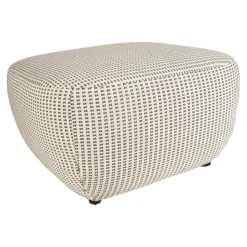 B&B Italia Gartenstühle|Hocker Bay Outdoor Stoff Lamone Weiß Blau Innengestell Stahlrohr