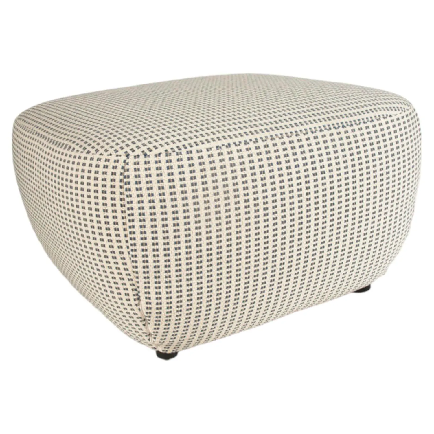 B&B Italia Gartenstühle|Hocker Bay Outdoor Stoff Lamone Weiß Blau Innengestell Stahlrohr