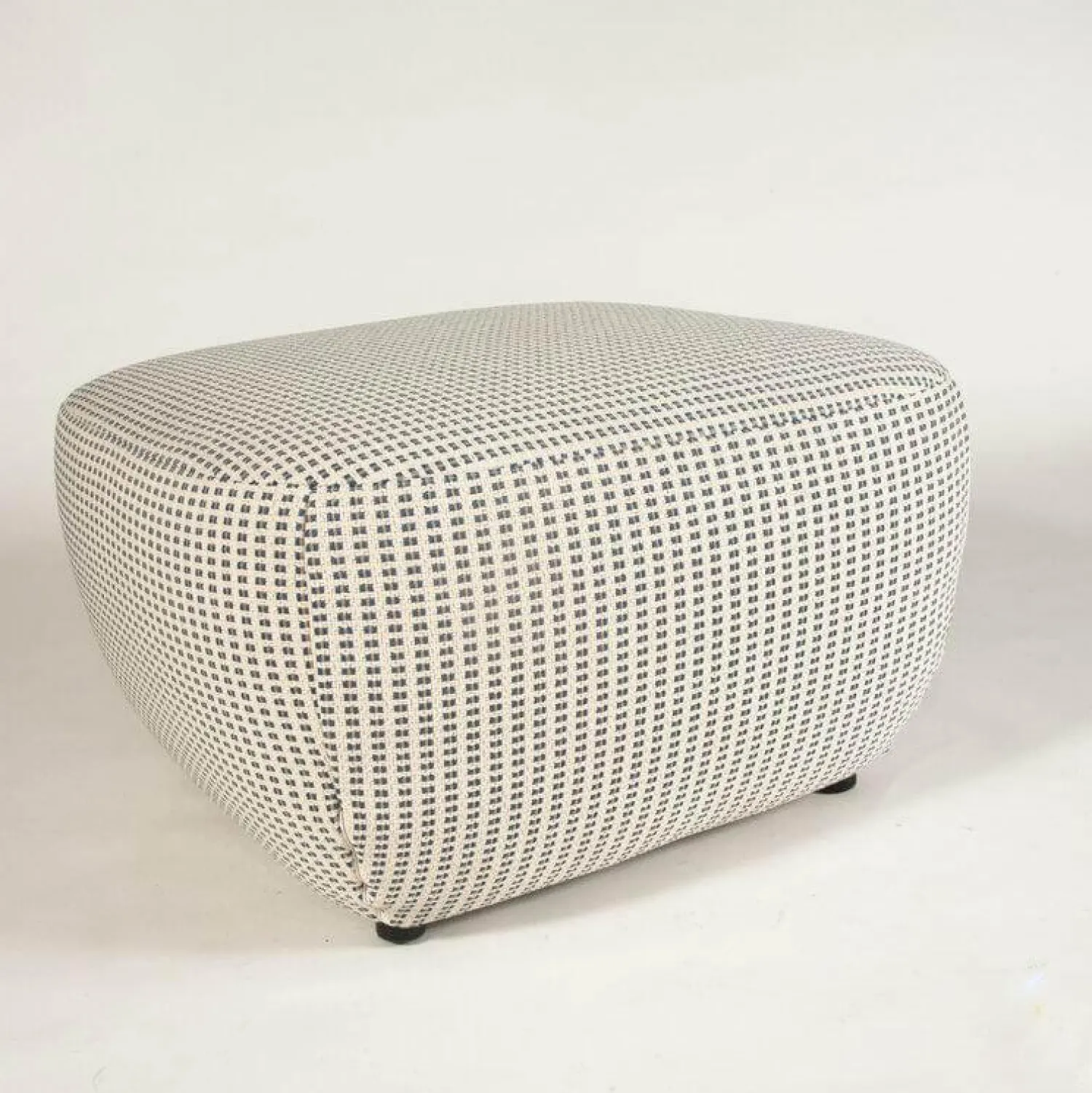 B&B Italia Gartenstühle|Hocker Bay Outdoor Stoff Lamone Weiß Blau Innengestell Stahlrohr