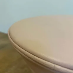 Walter Knoll Hocker & Sitzsäcke|Hocker Bellows 222 H1 Leder Cashmere Wild Rose Rosa Gestell Holzkonstruktion Mit Gasfeder