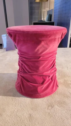 Walter Knoll Hocker & Sitzsäcke|Hocker Bellows Velourstoff Harald 2 612 Rose Rosa