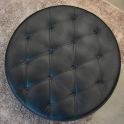 Signet Hocker & Sitzsäcke|Hocker Big Jack Leder Alamo Schwarz