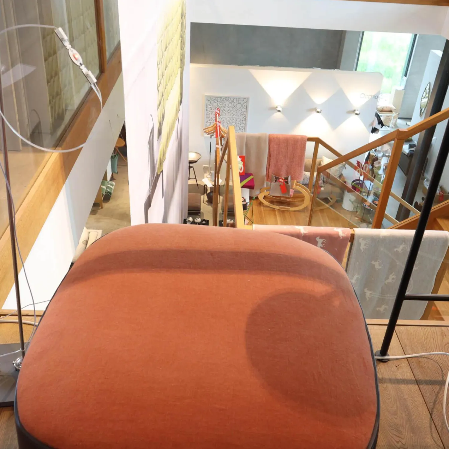 Walter Knoll Hocker & Sitzsäcke|Hocker Isanka Korpus Bezug Leder Saddle Coffee Sitzfläche Bezug Stoff Lino 7710 Crimson