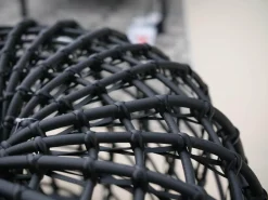 Cane Line Hocker & Sitzsäcke|Hocker Nest Weave Lava Grey Schwarz Grau