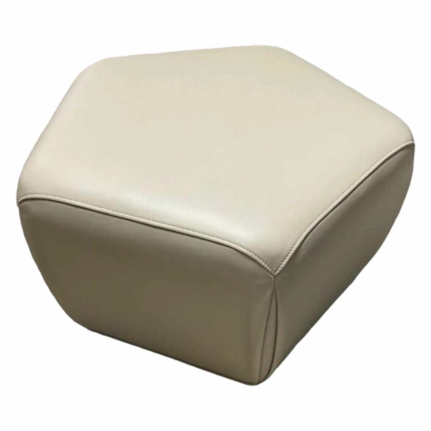 Jori Hocker & Sitzsäcke|Hocker Pentagono Leder Ovo Grau