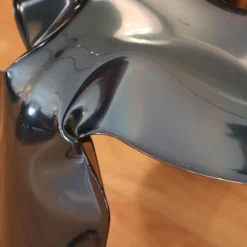 Zieta Hocker & Sitzsäcke|Hocker Plopp Rostfreier Stahl Cosmic Blue Schwarz