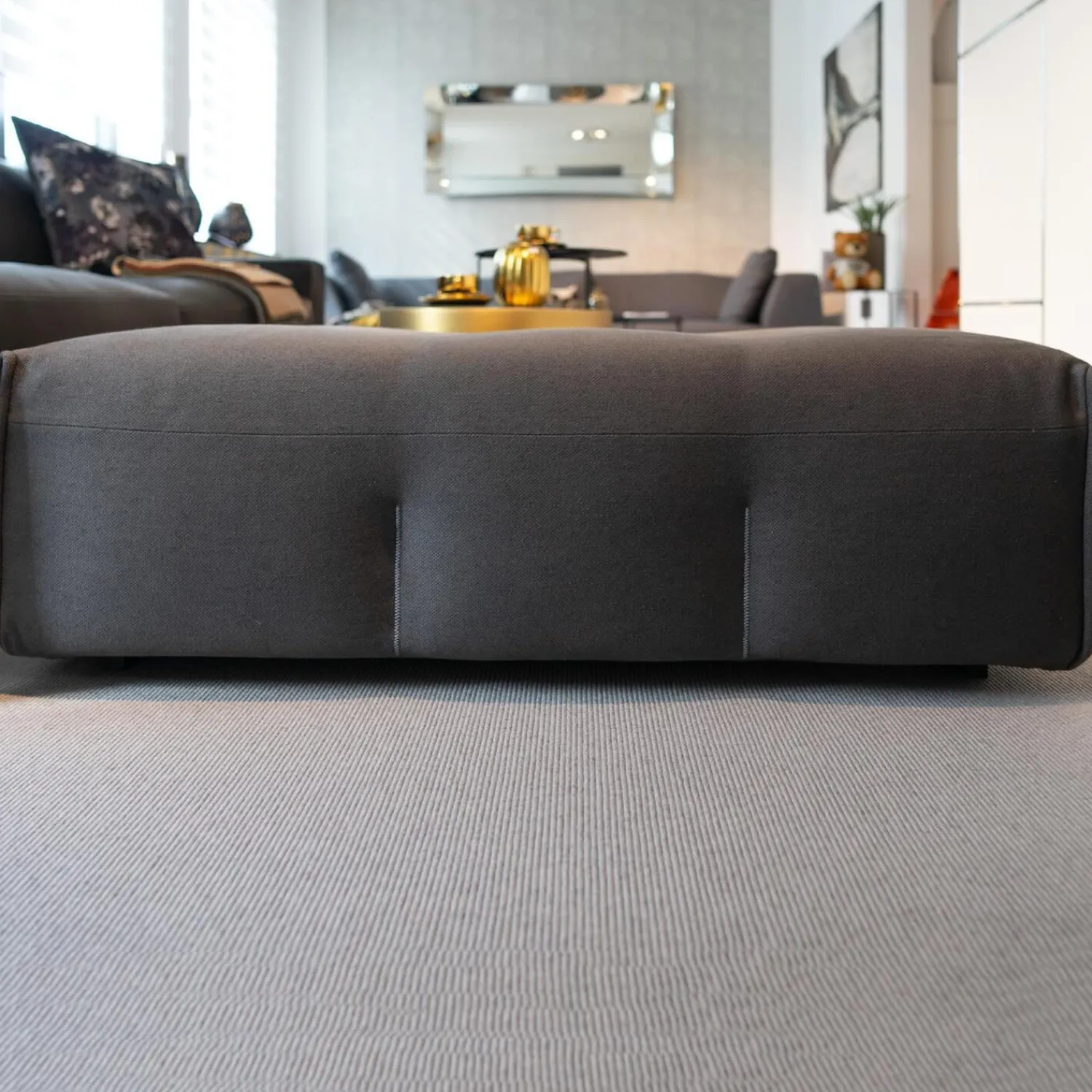 B&B Italia Hocker & Sitzsäcke|Hocker Tufty Too Stoff Adria 2521153 Anthrazit