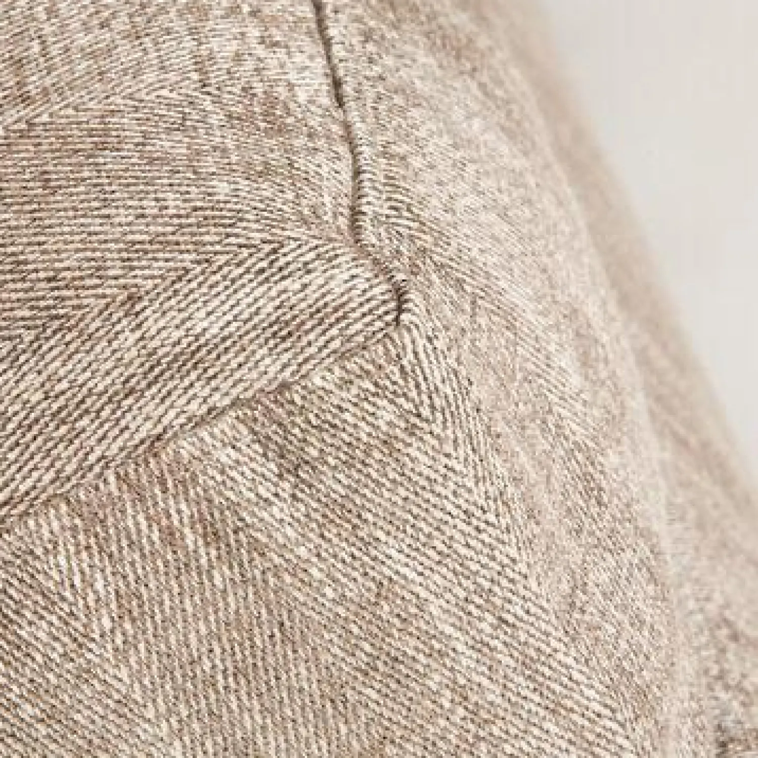 Flexform Hocker & Sitzsäcke|Hocker Zeno Stoff Edison 913 Braun Beige Gestell Metall Brüniert