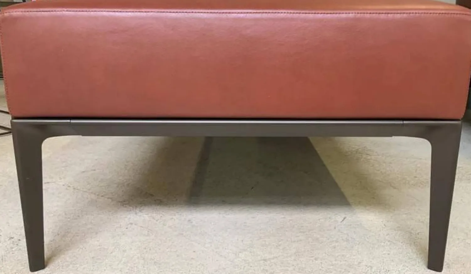 Walter Knoll Bänke|Jaan Bench 786-20 H1 Leder Elen Marron Unterplan 786 U1 Aluminium Matt Pulverbeschichtet Bronze