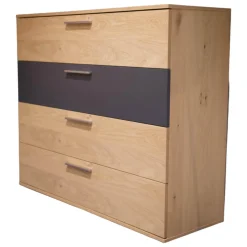 Disselkamp Kommoden & Sideboards|Jumbo-Kommode Montreal Balkeneiche Lack Basalt Grau