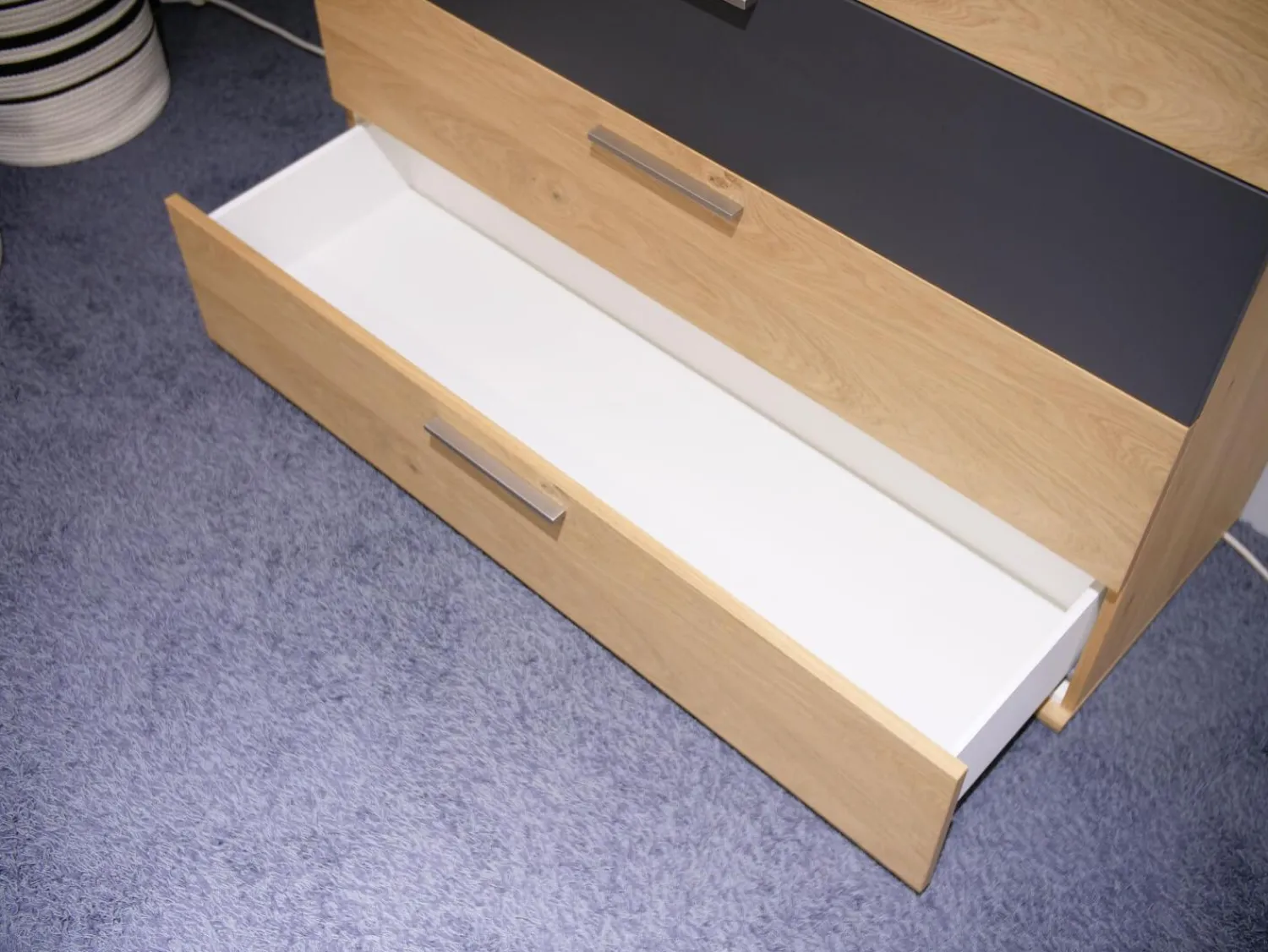 Disselkamp Kommoden & Sideboards|Jumbo-Kommode Montreal Balkeneiche Lack Basalt Grau