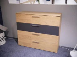 Disselkamp Kommoden & Sideboards|Jumbo-Kommode Montreal Balkeneiche Lack Basalt Grau