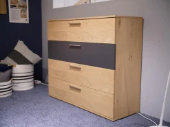 Disselkamp Kommoden & Sideboards|Jumbo-Kommode Montreal Balkeneiche Lack Basalt Grau