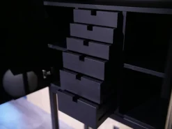 Lambert Vitrinen & Highboards|Kabinettschrank Mingkasa Front Eggshell Lack Grau Grün Eiche Massiv Schwarz Gebeizt Und Lackiert