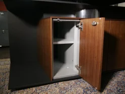 Walter Knoll Schreibtische & Sekretäre|Keypiece Communication Desk Nussbaum Höhenverstellbar Mit Leder Ein- Und Auflagen