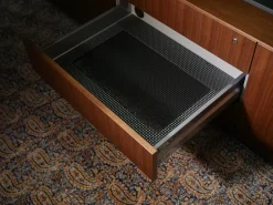 Walter Knoll Schreibtische & Sekretäre|Keypiece Communication Desk Nussbaum Höhenverstellbar Mit Leder Ein- Und Auflagen