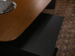 Walter Knoll Schreibtische & Sekretäre|Keypiece Communication Desk Nussbaum Höhenverstellbar Mit Leder Ein- Und Auflagen