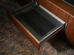 Walter Knoll Schreibtische & Sekretäre|Keypiece Communication Desk Nussbaum Höhenverstellbar Mit Leder Ein- Und Auflagen