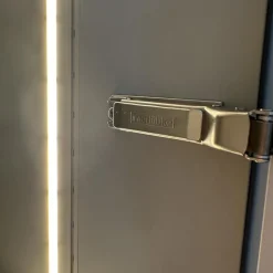 Interlübke Kleiderschränke|Kleiderschrank Collect Außen Lack Greige M08 Matt Weiß Grau Innen Lack Muschel M23 Matt Beige Grau Mit Beleuchtung