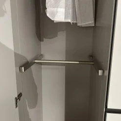 Interlübke Kleiderschränke|Kleiderschrank Collect Mattlack Außen M08 Greige Innen M23 Muschel Grau