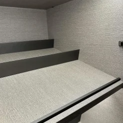 Molteni & C Kleiderschränke|Kleiderschrank Gliss Master Korpus Melaminbeschichtet Shantung Grau Front Lack Blaugrau Mit Drehtür