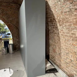 Molteni & C Kleiderschränke|Kleiderschrank Gliss Master Korpus Melaminbeschichtet Shantung Grau Front Lack Blaugrau Mit Drehtür