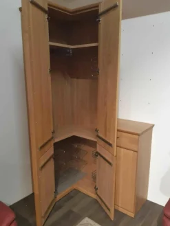 Rietberger Möbelwerke Kleiderschränke|Kleiderschrank Lando Eiche Sand Türen Massiv Korpus Furniert