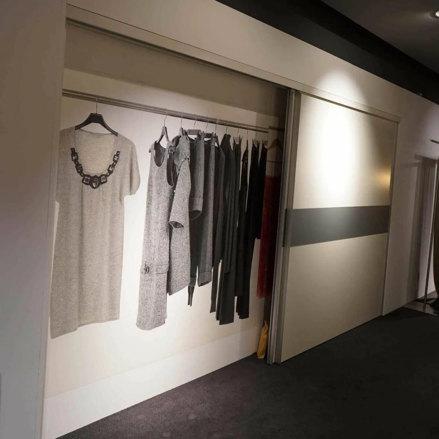 Interlübke Kleiderschränke|Kleiderschrank Schiebetürensystem Sipario Lack Kristallweiß