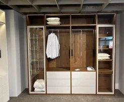 Rietberger Möbelwerke Kleiderschränke|Kleiderschrank Silea Korpus Asteiche Bourbon Furniert Front Und Rahmen Brillantgrau Matt