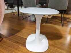 B&B Italia Beistelltische|Kleiner Tisch Awa TA1 Kunststoff Weiß Soft-Touch-Effekt
